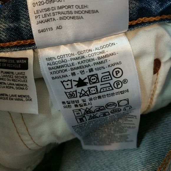 Levi's Jean Exposed Button Short Denim Jump Start - Picture 6 of 8